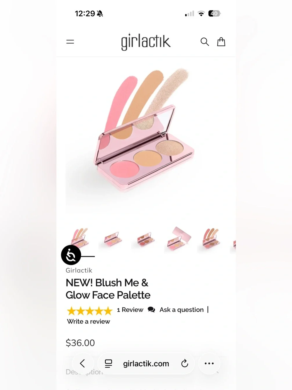 girlactık NEW! Blush Me & Glow Face Palette